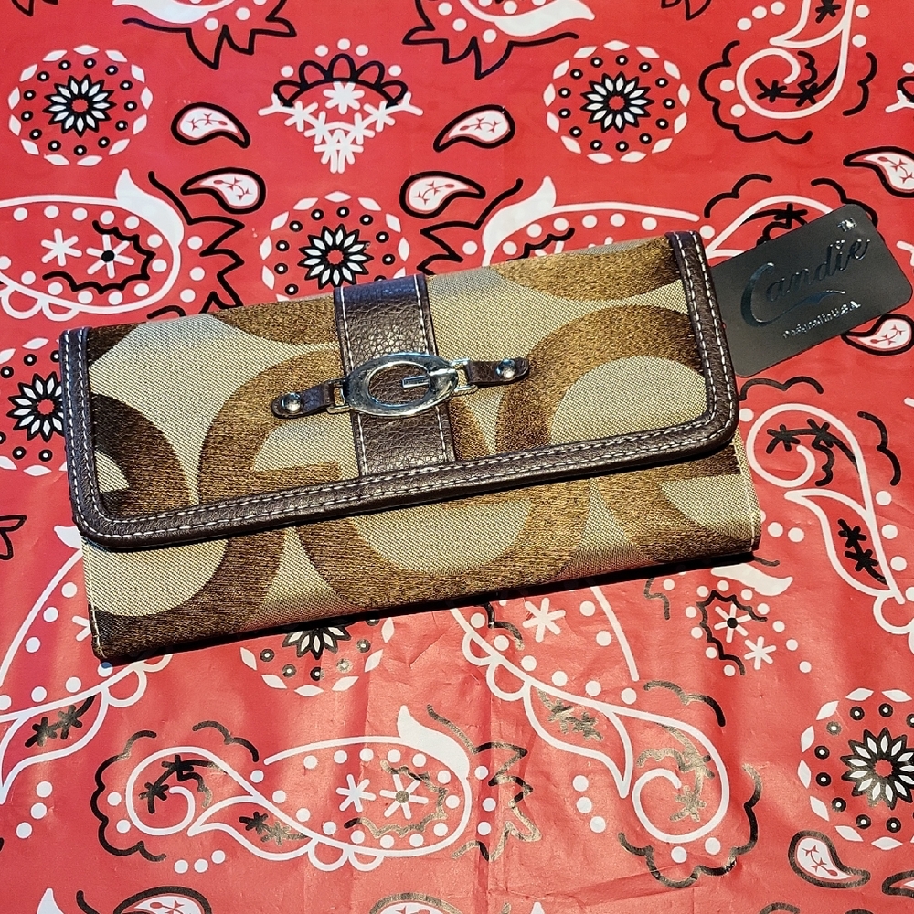 Candie's Brown and Tan Wallet,new